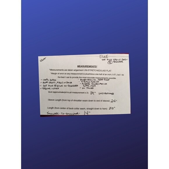 ELLE Sequin Cardigan, 100% Cotton, Long Sleeves, HOT PINK, Size Small, NWOT - Picture 8 of 8